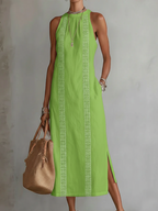Jimena | Midi Dress con Cuello Alto