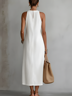 Jimena | Midi Dress con Cuello Alto