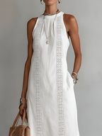 Jimena | Midi Dress con Cuello Alto