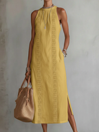 Jimena | Midi Dress con Cuello Alto