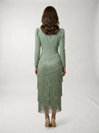 Vestido Flecos