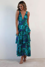 Eva | Vestido midi con volantes