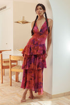 Eva | Vestido midi con volantes