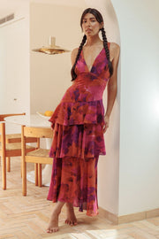 Eva | Robe mi-longue à volants