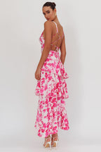Eva | Vestido midi con volantes