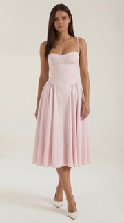 Elise | Robe midi à corset