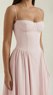 Elise | Robe midi à corset
