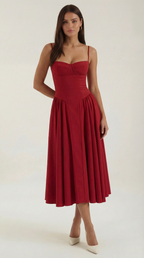 Elise | Vestido Midi con Corset