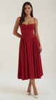 Elise | Robe midi à corset