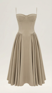 Elise | Robe midi à corset