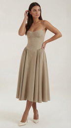 Elise | Vestido Midi con Corset