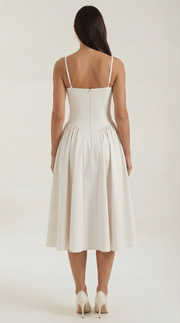 Elise | Robe midi à corset