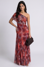 Sevilla | Maxi Dress Estampado Rojo