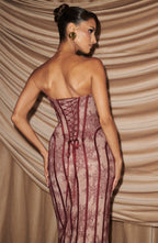 Matilda | Vestido largo Burdeos