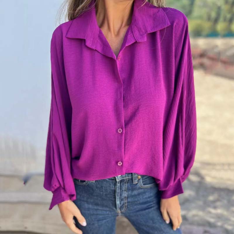 Blusa Clásica de Manga Larga para Mujer