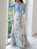Tess™ | Vestido largo con estampado floral